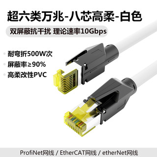永定工业Profinet伺服EtherCat6A双屏蔽高柔超六类变频器预制网线