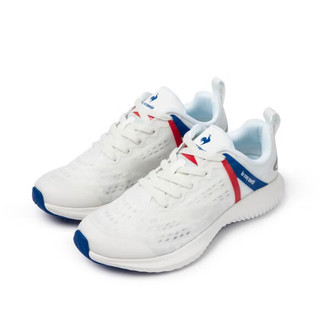 乐卡克（Le coq sportif）法国公鸡休闲男鞋网面透气减震防滑运动百搭舒适跑鞋 白色 43