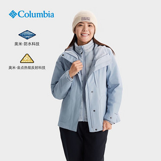 Columbia24秋冬哥伦比亚冲锋衣女金点700蓬羽绒内胆保暖三合一XR4528 031 XL