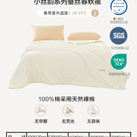 水星儿童全棉低敏100%蚕丝被婴儿A类被芯夏被空调被春秋被冬被子 ❤四季被(天然色)【100%蚕丝+新疆天然裸棉+A类低敏】小丝韵