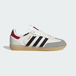 adidas ORIGINALS Samba Og 大童运动板鞋 JR8083 白/黑色/栗红 35.5