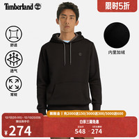 添柏岚（Timberland）男款连帽卫衣24秋冬户外休闲加绒|A5XV9 A5XV9X65/黑色 L