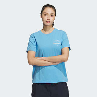 adidas 阿迪达斯 短袖T恤女装夏季新款刺绣logo纯棉运动上衣 JN7770