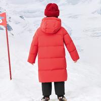 【亲子防护羽绒服】迷你巴拉 MINI BALA 男女童防风防水透湿长款连帽羽绒服冬