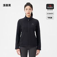 PELLIOT 伯希和 Polartec200男女抓绒外套24秋冬户外轻量保暖冲锋衣内胆 岩壳绿 L