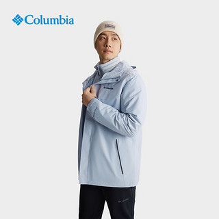 Columbia【蒋奇明同款】哥伦比亚热能三合一鸭绒内胆防水冲锋衣XE5418 031卷云灰  24年XE5418 XXL(190/104A)