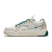 安踏C37板鞋丨经典撞色拼接潮流板鞋男冬季百搭滑板鞋运动鞋 数字雾灰/沙丘灰/石斛绿-1 42.5