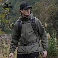 美津浓 Mizuno户外棉服男防风防水防污男士外套保暖