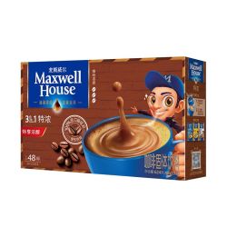 Maxwell House 麦斯威尔 咖啡速溶咖啡原味三合一特浓咖啡提神咖啡粉48条礼盒