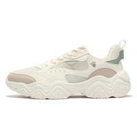 方升 361度鞋男女鞋2024秋冬潮流百搭复古鞋子运动休闲鞋 43 女款-【萌爪鞋】羽毛白/燕麦奶