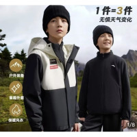 百亿补贴：安踏 儿童三防冲锋衣摇粒绒运动外套