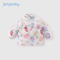 JELLYBABY女童冬装外套宝宝三防面包服6岁大童上衣加厚保暖鸭绒8儿童羽绒服