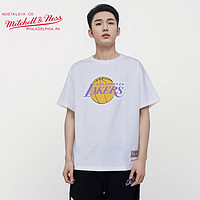 百亿补贴：Mitchell&Ness 美式T恤男纯棉夏NBA短袖T恤青年湖人队运动半袖宽松