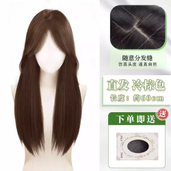 露易丝 假发女羊毛卷长发蓬松空气刘海蛋蛋卷夏季薄款lolita甜美全头套