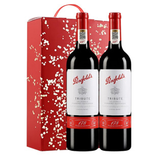 Penfolds 奔富 178周年礼赞 干红葡萄酒 750ml*2 双支礼盒（自营）