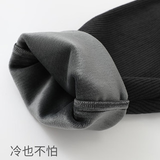 巴厘小猪（BALIPIG）儿童裤子女童微喇叭裤秋冬季保暖灯芯绒裤加绒加厚保暖裤宝宝长裤 奶咖 110cm