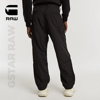 G-STAR RAW2024休闲裤男士秋季Tech Balloon 3D宽松工装裤D25898 黑色 3432