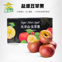 果嘉农四川大凉山盐源丑苹果 新鲜水果红富士脆甜整箱四川水果源头直发 净8斤70-80mm【精选好果】