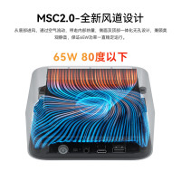 Beelink 零刻 「全新一代」SER8 8745HS 高性能AMD锐龙7 8核16线程 游戏办公超安静迷你电脑 深空灰色 24G/1TB