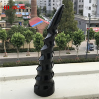 豪迎 天然牦牛角角尖手把件挂件 简约实心文玩家居摆件足底牛角按摩棒 单拍   高15.5厘米左右