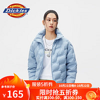 dickies羽绒服 全身压印印花羽绒服 保暖外套上衣DK010807 浅灰蓝 XL 充绒量:180g