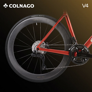 COLNAGO梅花V4 ULTRA 碳纤维轻量气动竞赛无线电变公路自行车 V4-ULTRA 魂动红 24速 530