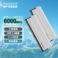 阿斯加特（Asgard）32GB(16GBx2)套装 DDR5 6000 台式机内存 海拉系列 三星颗粒 适配黑神话悟空