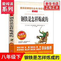 任选】钢铁是怎样炼成的和傅雷家书初中正版爱阅读初二8年级下册语文文学名著阅读 凤凰新华书店八年级下册正版文学读物课外书