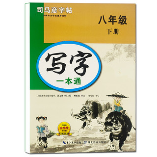 司马彦字帖 八年级下册语文同步写字一本通初中生字帖硬笔临摹八年级正楷笔画笔顺练字帖初二下册钢笔楷书练习写字帖每日一练生字