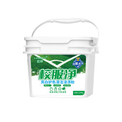 LAN CHAN 蓝婵 校服净亮白护色清洁浸渍粉 1kg*1桶
