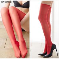 YOUNG SECRET 青春密码 8D性感肤色袜子女春夏超薄款长筒袜肉色过膝大腿细边高筒丝袜608
