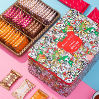 88VIP：锦华月 趣味宝盒饼干蛋卷礼盒 765g