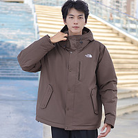 北面（The North Face）羽绒服男款24秋冬季运动户外防风防泼水550蓬鹅绒保暖外套88R4 24秋冬/棕色/1OI L