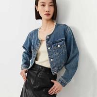 丽丽 LILY2024秋款上衣复古小香风通勤款时尚牛仔短外套