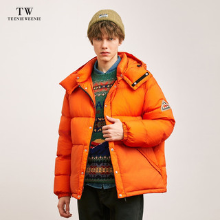 Teenie Weenie Men小熊男装羽绒服男冬季可拆卸连帽短款派克服外套