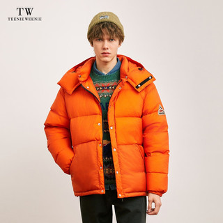 Teenie Weenie Men小熊男装羽绒服男冬季可拆卸连帽短款派克服外套