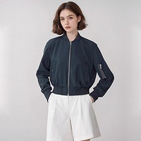 ZARA 女式潮流时尚港风短款飞行棒球服外套