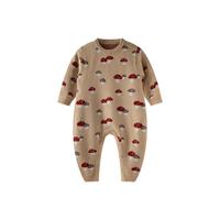 aqpa婴儿针织衫连体衣秋冬季保暖男女宝宝毛线衣哈衣爬服外出服