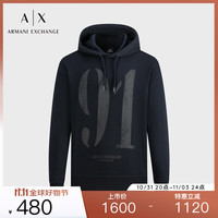 阿玛尼 EMPORIO ARMANIARMANI EXCHANGEAX男士连帽抽绳卫衣帽衫