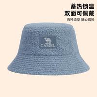 骆驼 CAMEL渔夫帽女款冬季保暖羊羔绒时尚百搭加厚毛线帽盆帽显脸小帽子