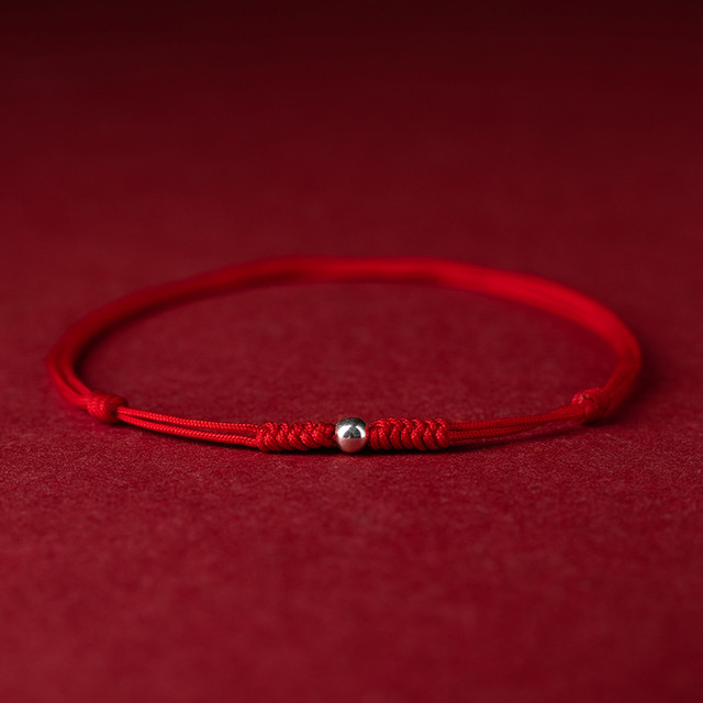 大善堂 平安扣红绳脚链 颜色分类：喜乐红脚链+帝王砂宝宝款 D5191-1