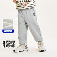 【加绒长裤】迷你巴拉 MINI BALA 巴拉男女童儿童内里加绒百搭多色基础长裤冬