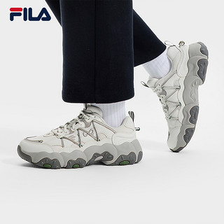 FILA 斐乐女鞋老爹鞋猫爪鞋6代黑色运动鞋2025春季休闲鞋