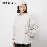 niko and ... 卫衣女2024年秋冬季休闲oversize条纹圆领上衣163664