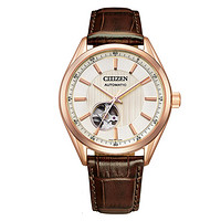 CITIZEN 西铁城 COLLECTION 机械手表男皮革NH9112-19A