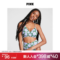 维多利亚的秘密 PINK 轻薄衬垫无钢圈交叉性感镂空泳衣文胸 11201993