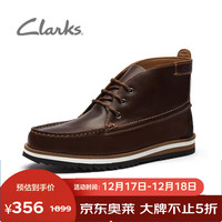 Clarks男士秋冬牛皮户外靴工装靴男时尚潮流舒适男靴261621967