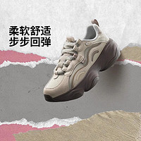 百亿补贴：LI-NING 李宁 蜜糖 V2休闲鞋女鞋2024冬季防滑回弹增高运动鞋女AGCU414