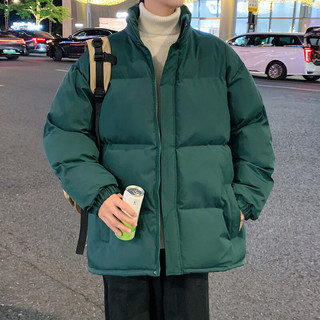 罗蒙（ROMON）棉服男秋冬棉绒袄子保暖加厚寒羽面包服棉衣宽松外套 黑色 XL