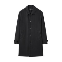 太平鸟男装 明线毛呢大衣男时尚中长款双面呢上衣 M